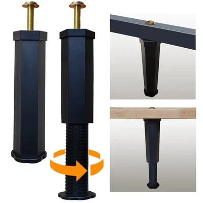 Adjustable Height Furniture Legs Sofa Desk Table Chair Cabinet Replacement