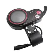 QS-S4 48V-60V Thumb Throttle LCD Display Meter for Zero 8 9 10 8X 10X Electric Scooter 6PIN Display Black
