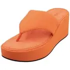 FitFlop Platforms Toepost Womens Wedge Sandals in Satsuma