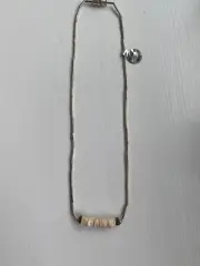Heishi Genuine Clam Shell Necklace by Exclusively H.I.S. - 16" - Beach Chic!