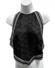 Versace blousem monogram jacquard fabric top in Black - size 46