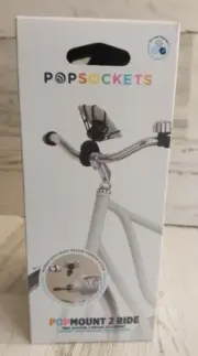 New POPSOCKETS PopMount 2 Ride Scooter, Bike & Motorcycle Mount, Black