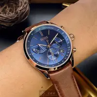 在飛比找ETMall東森購物網優惠-BOSS 伯斯男女通用錶 44mm 玫瑰金圓形精鋼錶殼 寶藍