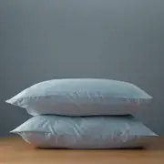 Alessia Pillowcase Pair - Carrara White, Bamboo Cotton