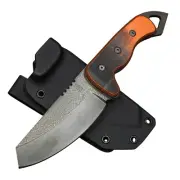 2025 Shed Knives Sheepsfoot SKUR ORANGE G-10 154-CM Steel NEW Fixed Blade Knife