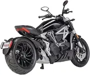 Motorcycle Model with Steering Movable Stand for X Diavel S 1:12 Alloy Racing Motorcycle Model Diecasts Metal Street Sports Motorcycle Model