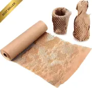 Honeycomb Packing Paper Wrap Roll, 25cm x 20m, Recycled Brown Kraft