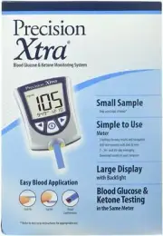 Precision Xtra Blood Glucose & Ketone Monitoring System NEW by Abbott