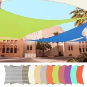 16'x16‘ Square Sun Shade Sail UV Block Top Canopy Cover Garden Pool Outdoor
