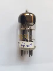1 x Super Vintage Tube RFT ECC82/12au7 FOIL GETTER First Sort "1" nr2
