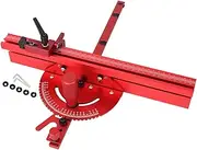 Precision Miter Gauge - Aluminum Miter Fence - Extension Fence System with Telescoping Fence, Marking Scale, Miter Gauge for Woodworking Tool