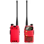 2pcs BAOFENG UV-5R5 Radio Walkie Talkies Speaker Two-Way 3-5KM Long Range Hiking