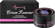 Beauty7 Eyelash Extension Remover Cream 5g for Cluster Lash Individual Lash, Low Irritation Cream Light Grape Flavor