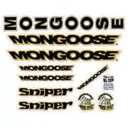 Mongoose - 1998 Sniper for chrome frame & green frame - Decal set - old school b