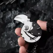 EDC Outdoor Mini Coin Keychain Folding Knife Screw Driver Camping Multi-tools
