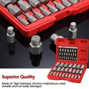 25x Screw Extractor Set Hex Head Multi-Spline Easy Out Bolt Extractor Hand Tools