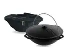 Asian cast iron cauldron 2.11 gl with lid and cover . Kazan.Казан.