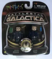 Mini Mates Battlestar Galactica Admiral Adama Colonel Tigh Mini Figures Wave 2