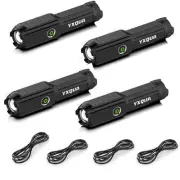 USB Rechargeable Flashlight - Small & Bright LED Mini Flashlights, High Lumen...