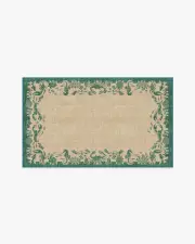 90' x 150' | Machine Washable Runner Rug | Kid & Pet Friendly | Indoor Rug | Ionia Emerald & Tan Outdoor Rug | Ruggable