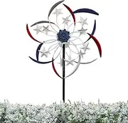Wind Spinners Outdoor | Wind Spinners for Yard and Garden | Sculptures Decorative Yard Windmill Whirligig Metal Patio Art Decor for Farm