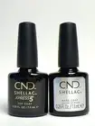CND Shellac Xpress5 Gel Top Coat Base Coat 0.25oz Duo Pack