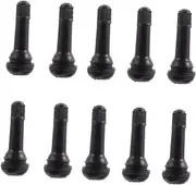 JECOMPRIS 10Pcs Valve Stem Caps Durable Rubber Caps for Tubeless Wheels High Hardness Material for Secure Fit Lightweight Design for Easy Installation
