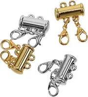 DIYEAH Secure Magnetic Necklace Clasp Magnetic Jewelry Clasps Double Locking System for Versatile Styles
