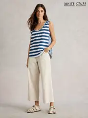 White Stuff Blue Ava Stripe Cotton Vest (H27455) | $67
