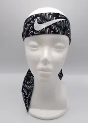Nike Dri-FIT Head Tie Youth Unisex Reversible Black/Smoke Grey/White