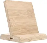 1 Set Blank Bamboo Board Name Plate Name Board Desktop Business Board Index Bamboo Board Bamboo Plaque Bamboo Board with Base Display Board Identification Bamboo Board Khaki