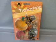 VTG Fox Run USA Thanksgiving Cookie Cutters: Pilgrim Pumpkin Turkey Hat NIP