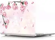 IVY Compatible with MacBook Pro (16-inch with M1/M2 Models: A2485/A2780) Cherry Blossoms Hard Shell Case with Keyboard Cover - D