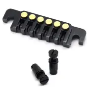 6 String Electric Guitar Bridge Vintage TP-6 Style LP Stopbar Tailpiece Black