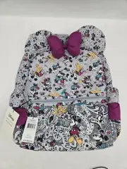 New Vera Bradley Disney Minnie Mickey Mouse Picadilly Paisley Backpack Figaro