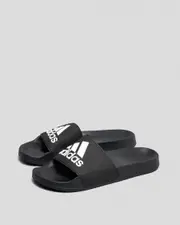 [Adidas] Adidas Women's Adilette Shower Slides Sandals in Core Black/White Size 8 8 Core Black/White