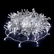Lexi Lighting 520 LEDs Fairy Lights Chain, White Light, Clear Cable, Length 51.9M, Plug-in Power, IP44 Waterproof, Outdoor String Lights for Xmas Tree, Wedding, Halloween, Party, Garden Décor