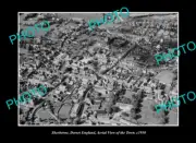 OLD POSTCARD SIZE PHOTO SHERBORNE DORSET ENGLAND VIEW OF THE TOWN c1950 1