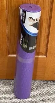 PRO STRENGTH 24 X 68 Yoga Mat Floor Exercise Fitness Padding Purple Lightweight