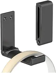 Booc Headphone Stand Hanger Under Desk,360 Degree Rotating PC Gaming Headset Holder Aluminum Clamp Hook, Universal (Black Lite)