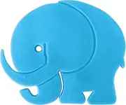 Arregui Non-Slip Sticker with Suction Cups, Suction Cup Base, Bathtub, Non-Slip pad, 6 Pieces, Blue Elephant, Silicone, Pequeño