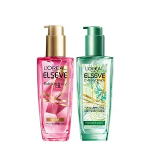 【LOREAL Paris 巴黎萊雅】金緻護髮精油2入組 100ml(NEW暖木裸香/薄荷青檸mojito/玫瑰/草本/護髮精華 任選)