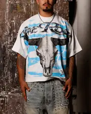 [LOITER] Loiter X Wwe The Rock Vintage T-shirt Off White - Size M M Off White