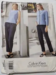 Vogue American Designer sewing pattern Calvin Klein 1967 jacket pants top