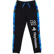 Playstation Boys Camo Jogging Bottoms Black/Blue/White 5-6 Years