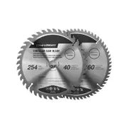 Craftright 254mm 40 And 60 TCT Circular Saw Blade Set