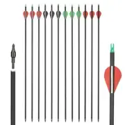 28/30inch Archery Carbon Arrow Spine 500 for Compound/Recurve Bow Outdoor