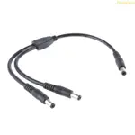 DOU RELIABILITY DC5525 POWER Y CABLE 用於低壓設備雙輸出 5 5MMX2 1MM 連