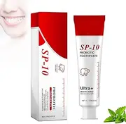 SP-10 Probiotic Whitening Toothpaste – Ultra Whitening & Stain Removal, Deep Cleaning, Fresh Breath Formula with Probiotics, Gentle Cleaning and Care for Teeth