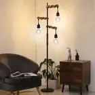 Dimmable Industrial Floor Lamp,Modern Farmhouse Tree Standing Lamps for Livin...
